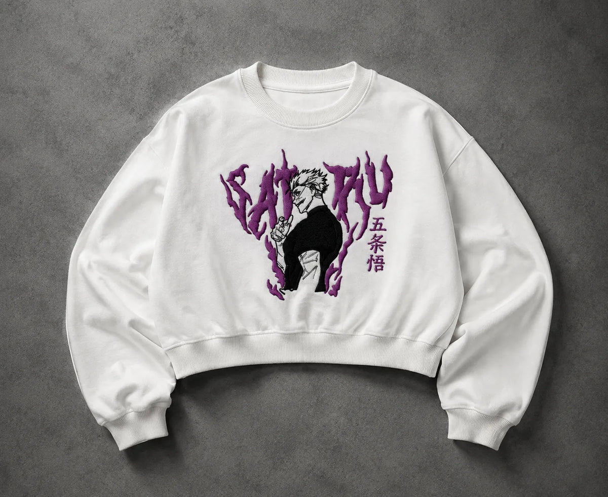 NEWTRAL WOMENS CROP SWEATSHIRT - GOJO WHITE 2