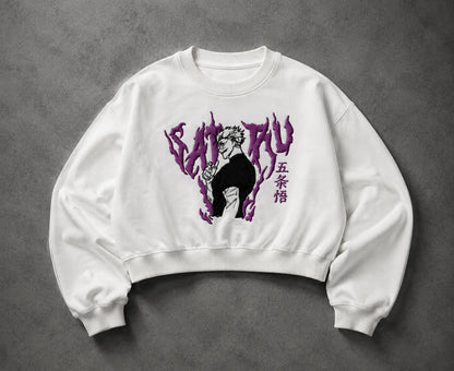 NEWTRAL WOMENS CROP SWEATSHIRT - GOJO WHITE 2