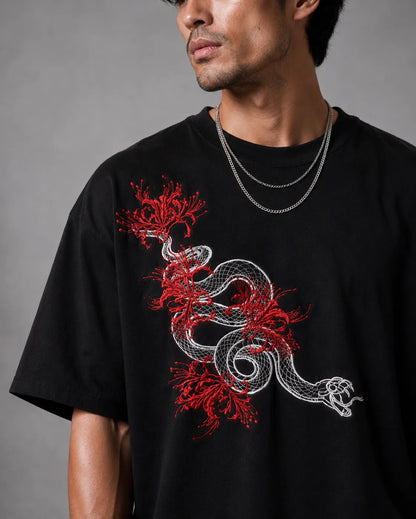 SNAKE LILLY OVERSIZED TEE - UNISEX