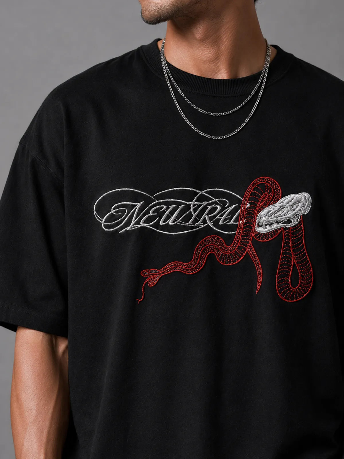 NEWTRAL SNAKE OVERSIZED TEE - UNISEX