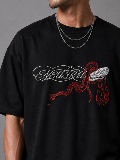 NEWTRAL SNAKE OVERSIZED TEE - UNISEX