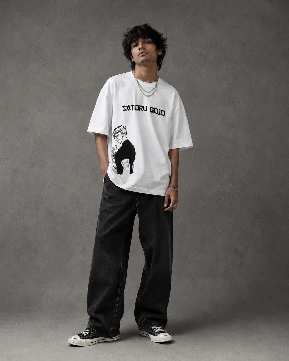 NEWTRAL X JJK GOJO OVERSIZED TEE - UNISEX