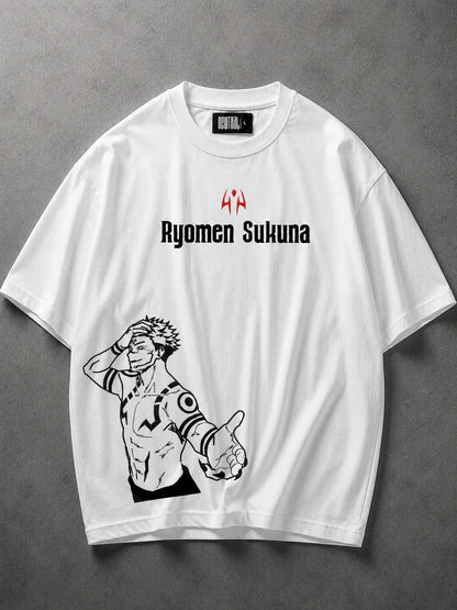 NEWTRAL X JJK SUKUNA OVERSIZED TEE - UNISEX