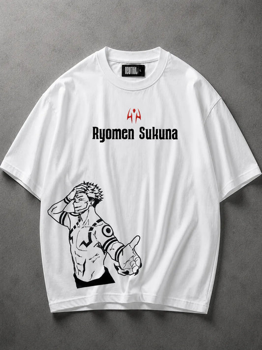 NEWTRAL X JJK SUKUNA OVERSIZED TEE - UNISEX