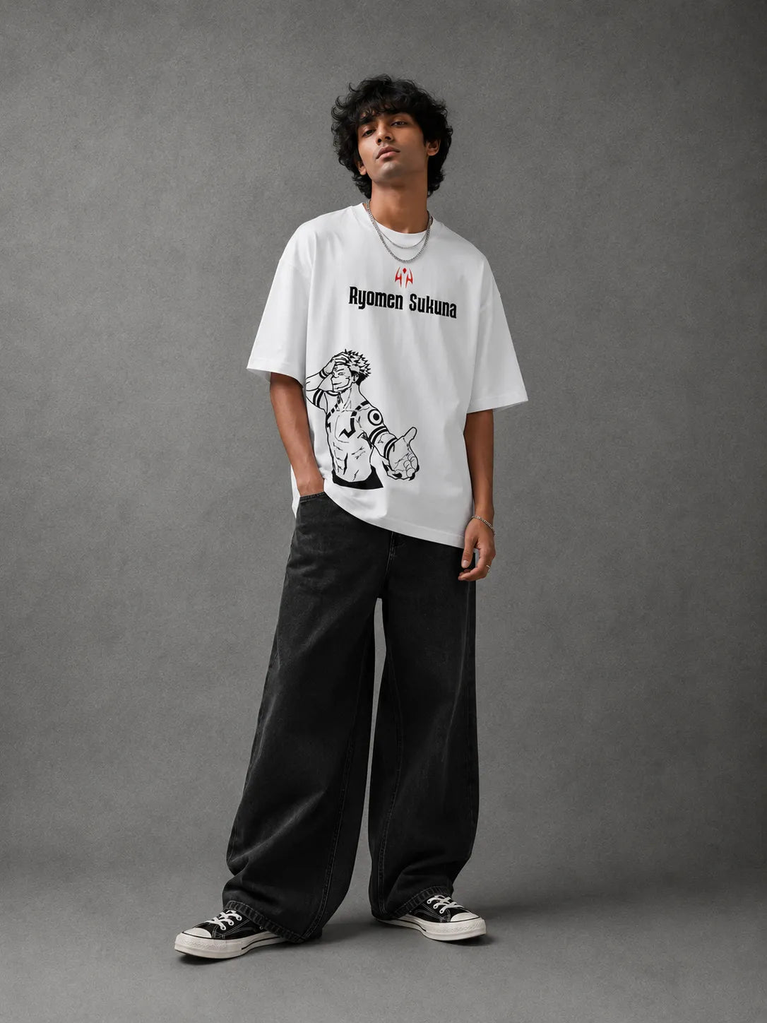 NEWTRAL X JJK SUKUNA OVERSIZED TEE - UNISEX