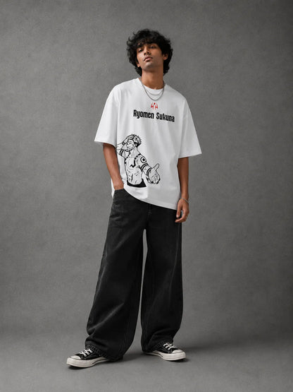 NEWTRAL X JJK SUKUNA OVERSIZED TEE - UNISEX