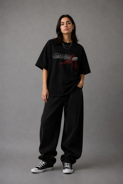 NEWTRAL SNAKE OVERSIZED TEE - UNISEX