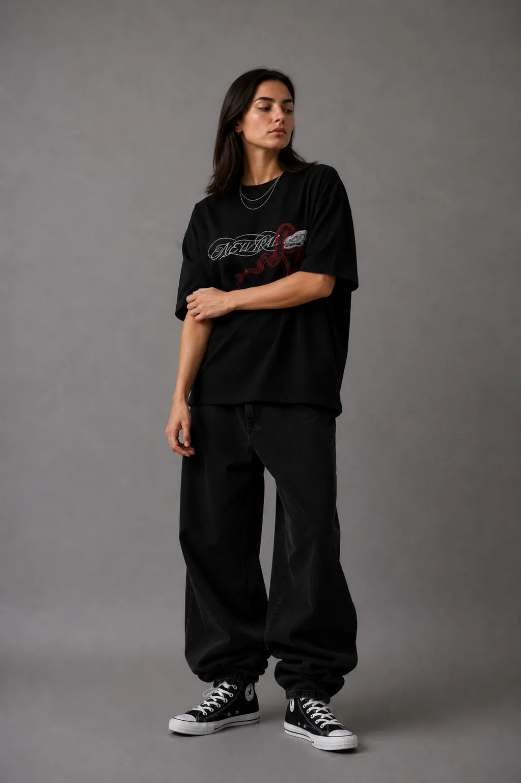 NEWTRAL SNAKE OVERSIZED TEE - UNISEX