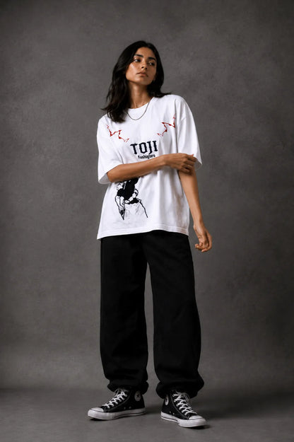 NEWTRAL X JJK TOJI OVERSIZED TEE - UNISEX
