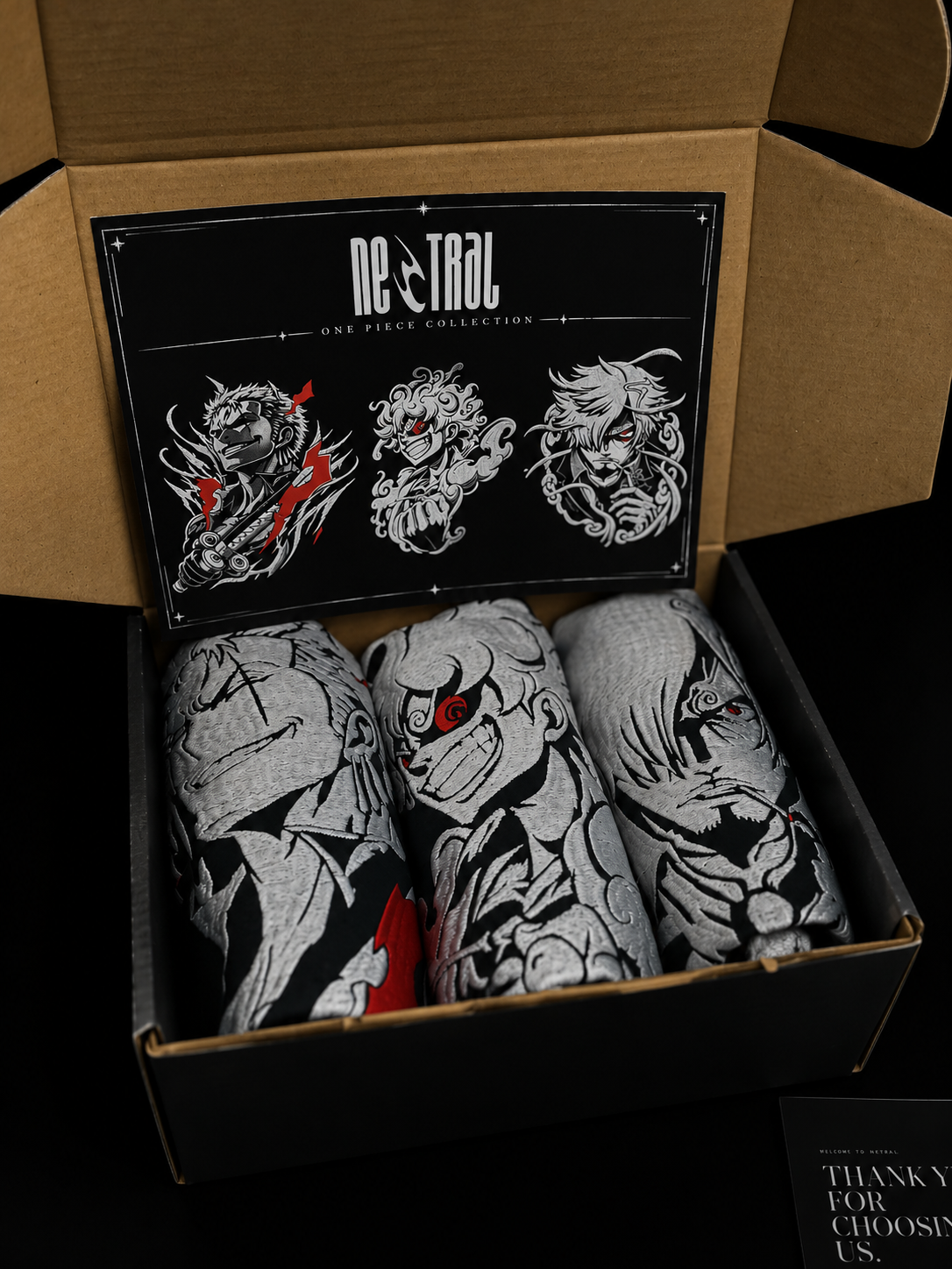 One piece - Monster trio pack - Grey