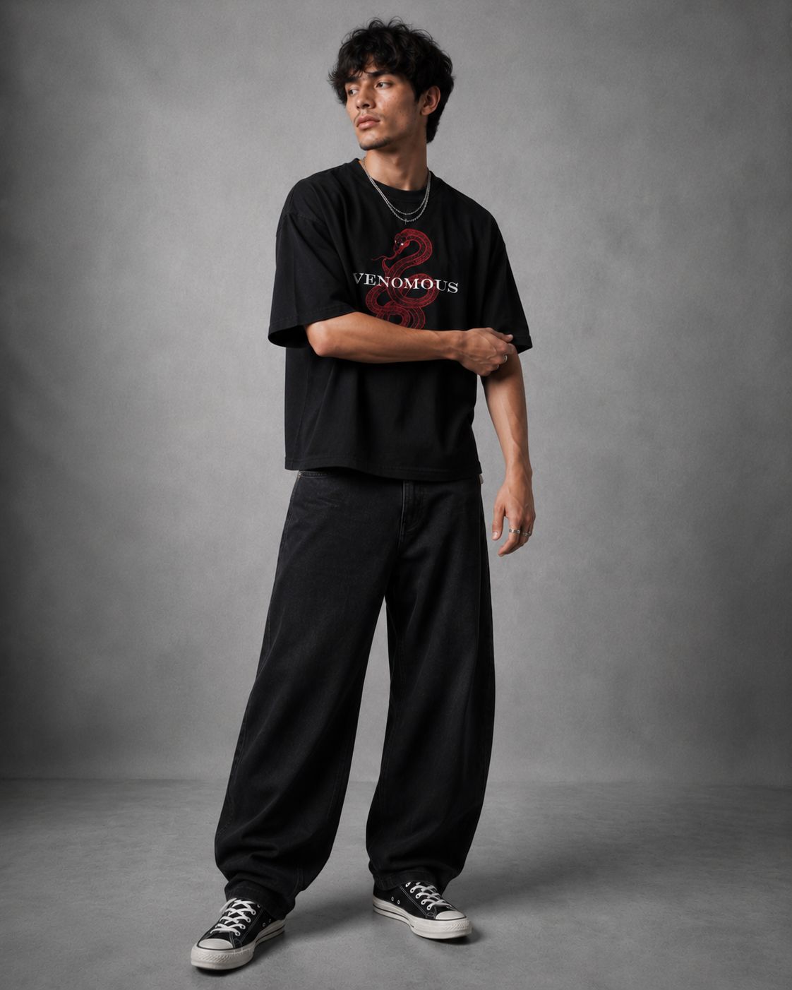 oversized tee - Black