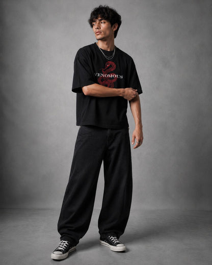 oversized tee - Black