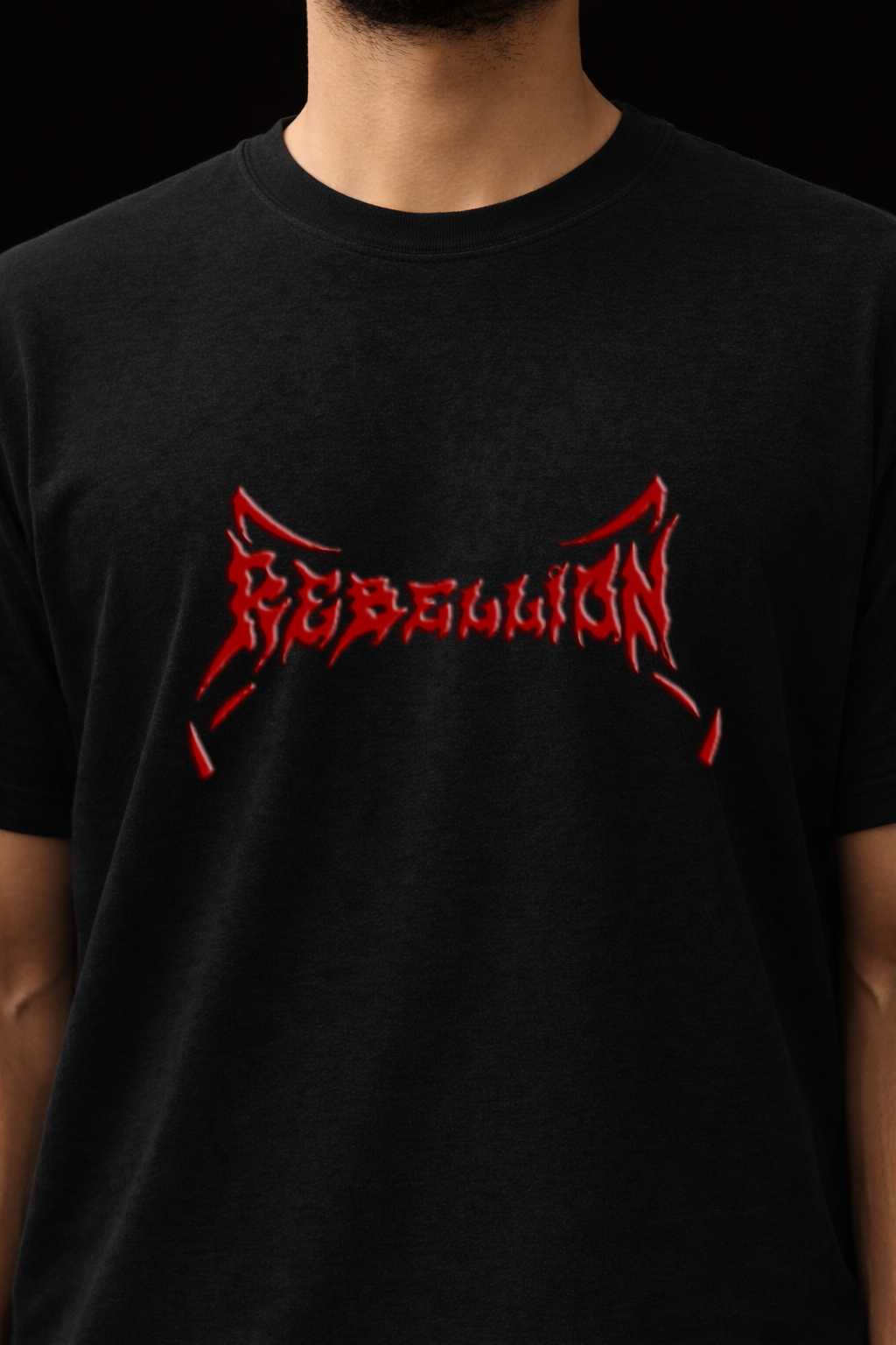 oversized tee- Black